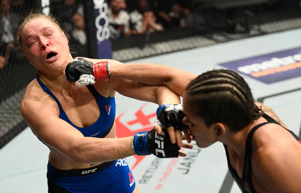 Amanda Nunes and Ronda Rousey.
