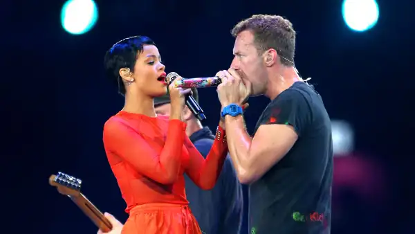 Rihanna and Chris Martin