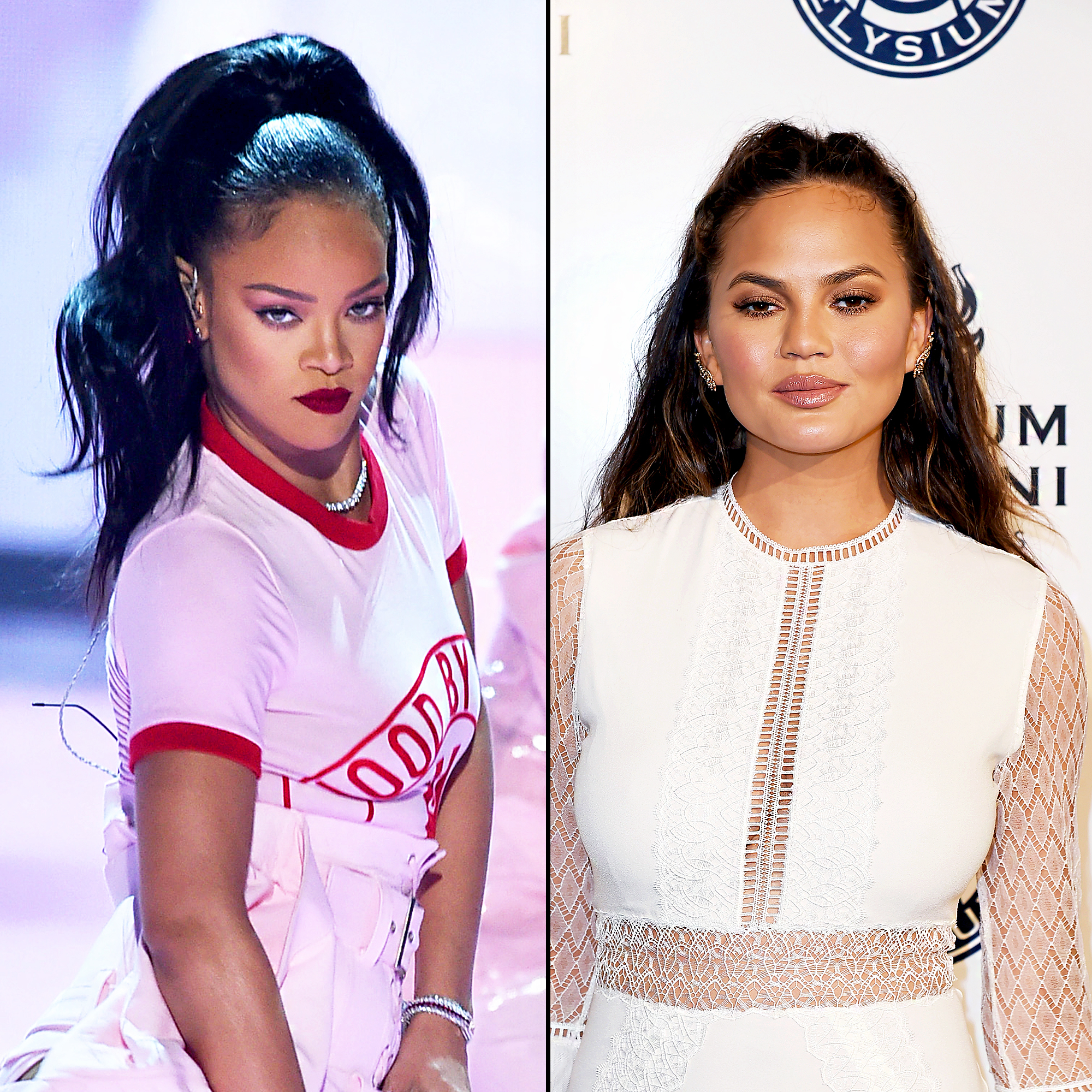Rihanna and Chrissy Teigen