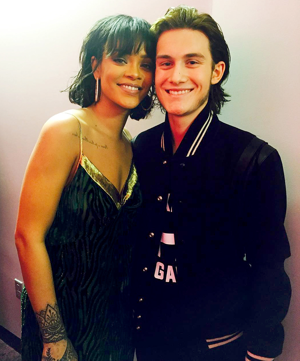 Rihanna and Rene-Charles Angelil