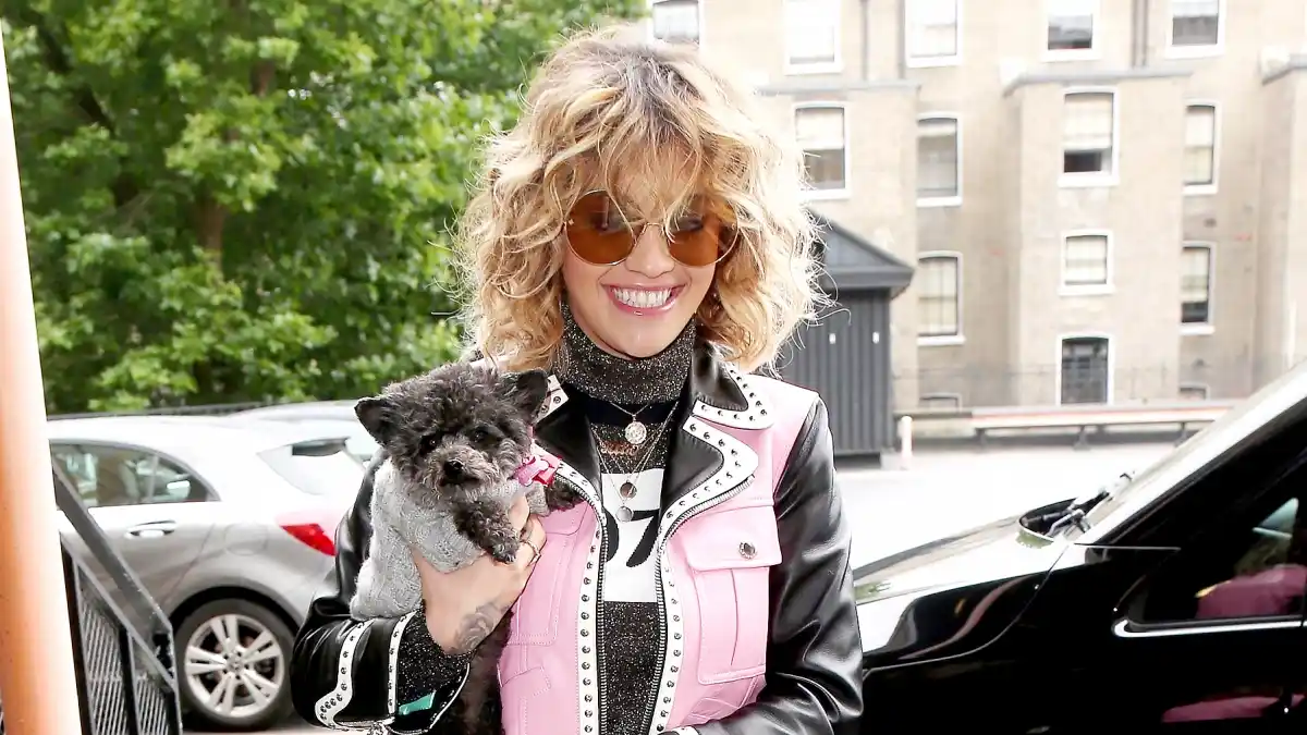 Rita Ora and her dog