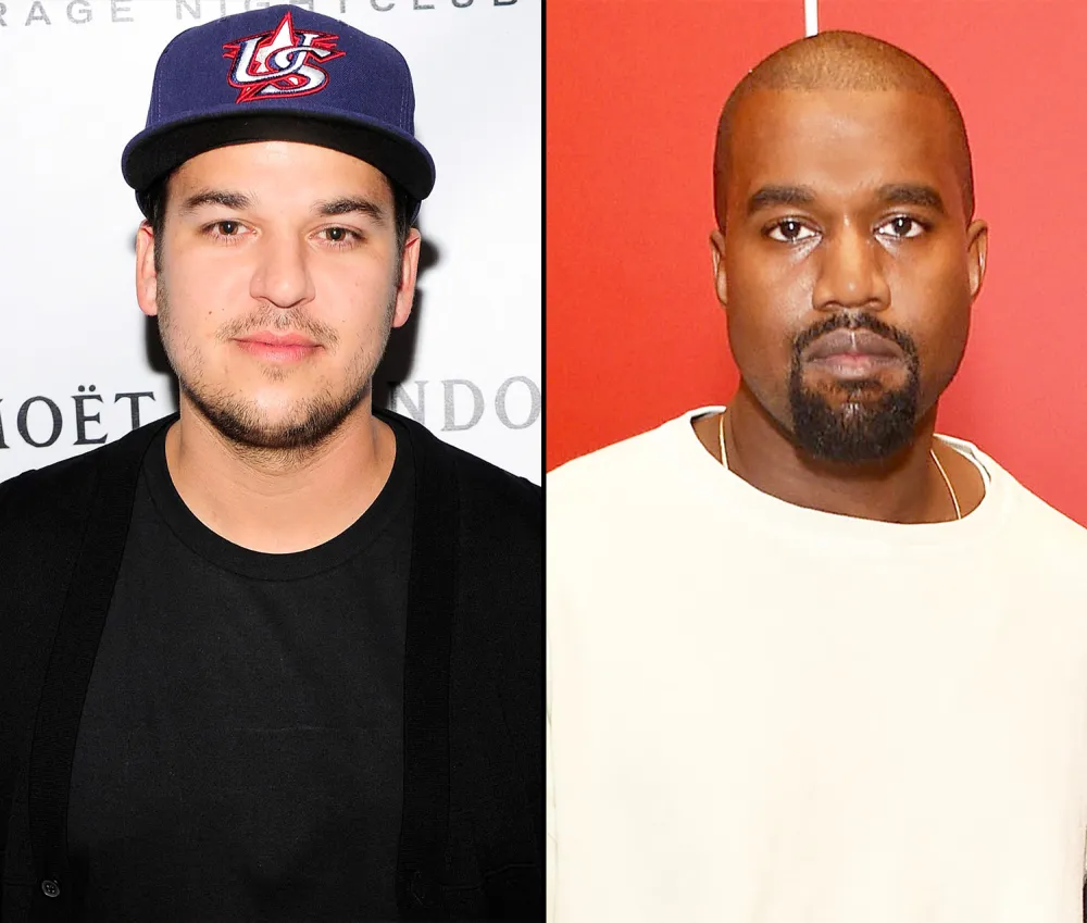 Rob Kardashian and Kanye West