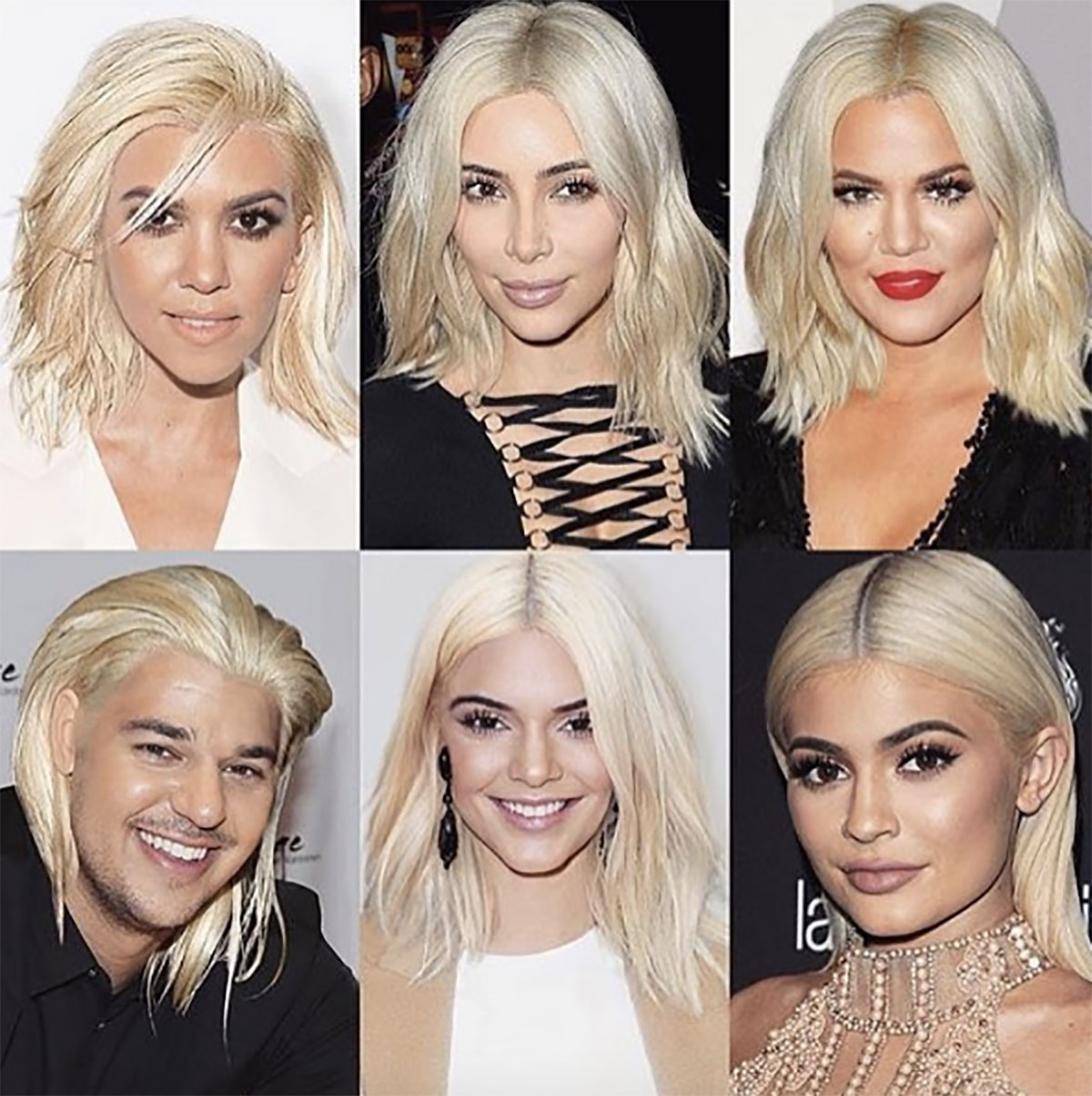 Rob Kardashian, Kim Kardashian, Khloe Kardashian, Kendall Jenner, Kylie Jenner, Kourtney Kardashian