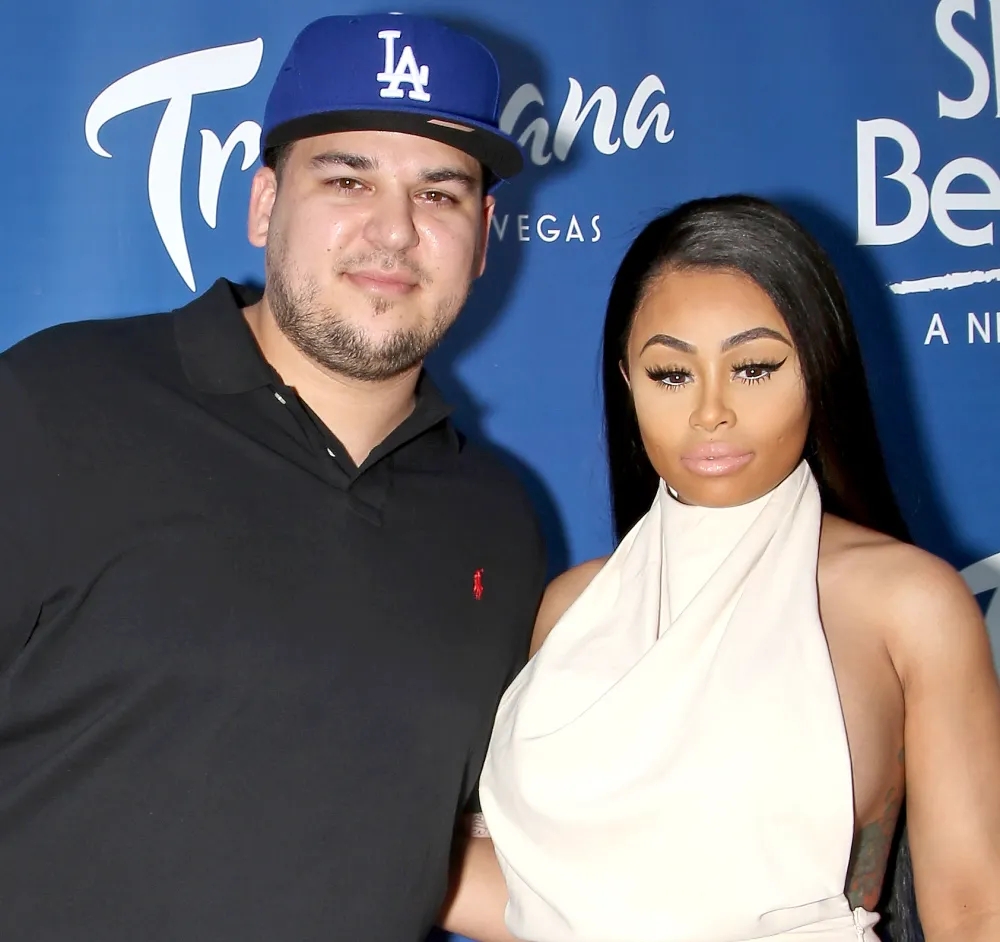 Rob Kardashian (L) and model Blac Chyna attend the Sky Beach Club at the Tropicana Las Vegas on May 28, 2016 in Las Vegas, Nevada.