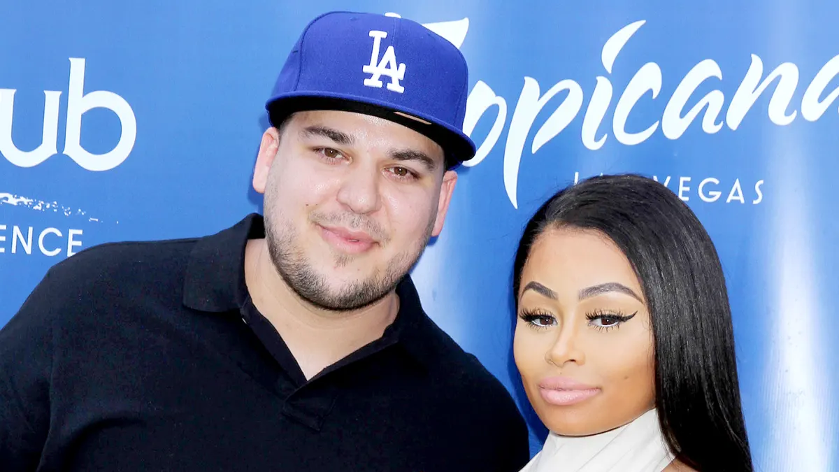 Rob Kardashian and Blac Chyna at Sky Beach Club at The Tropicana Hotel in 2016.