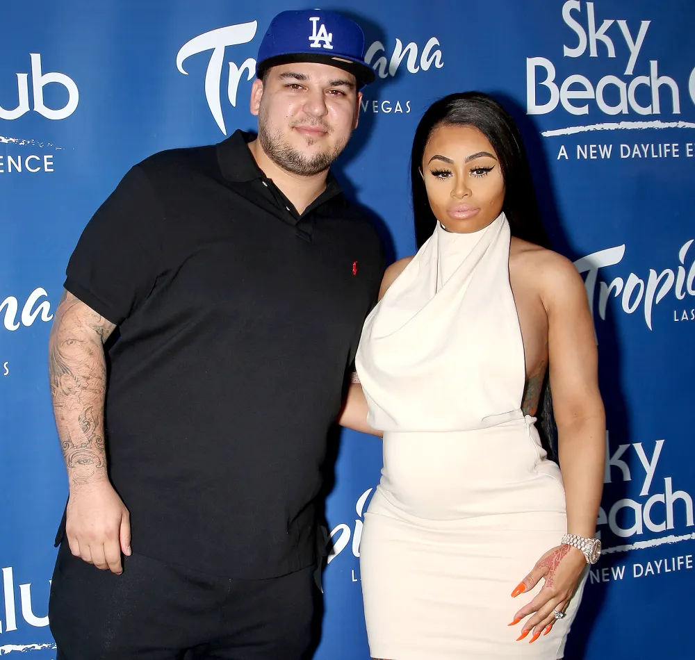 Rob Kardashian and Blac Chyna attend the Sky Beach Club at the Tropicana Las Vegas on May 28, 2016.