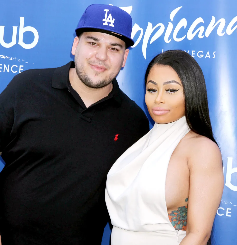 Rob Kardashian and Blac Chyna at Sky Beach Club at The Tropicana Hotel in May 2016.
