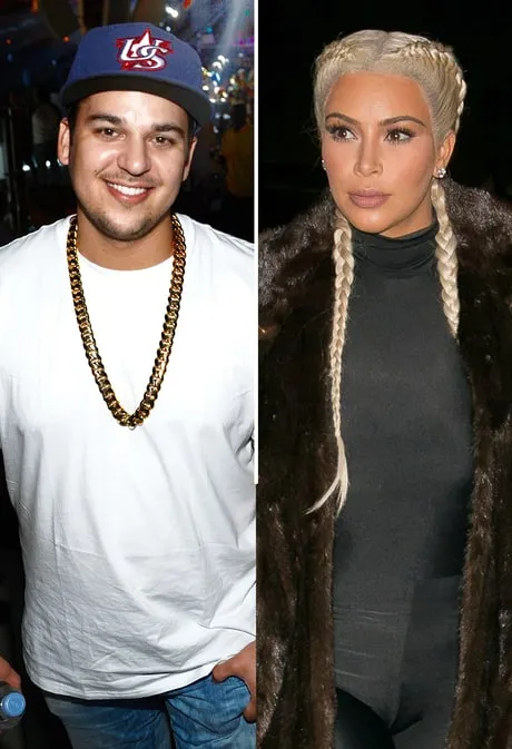 Rob and Kim Kardashian