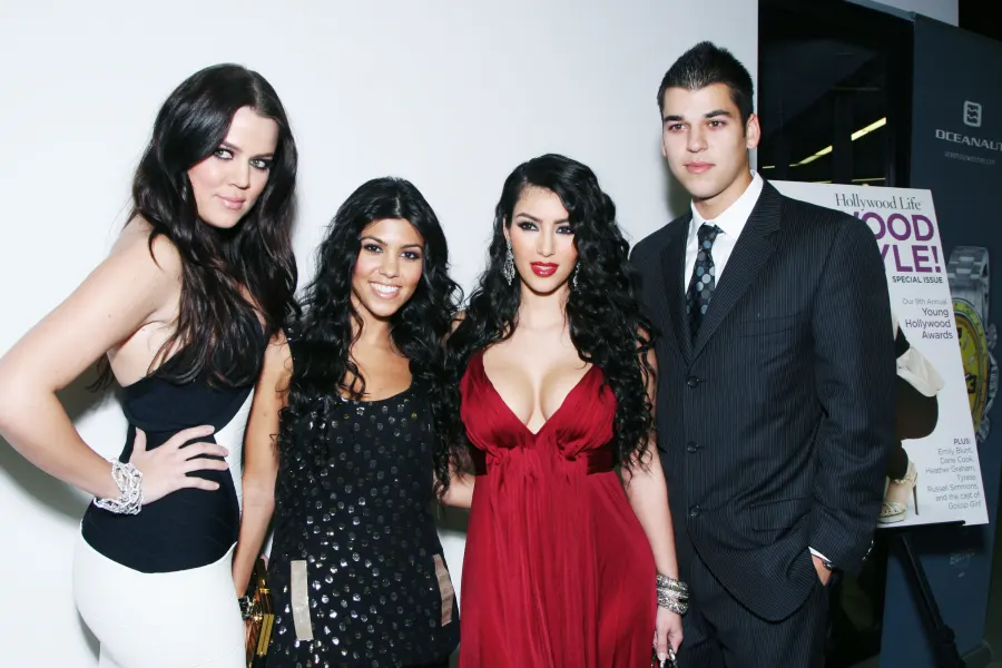 Khloe, Kourtney, Kimberly and Robert Kardashian
