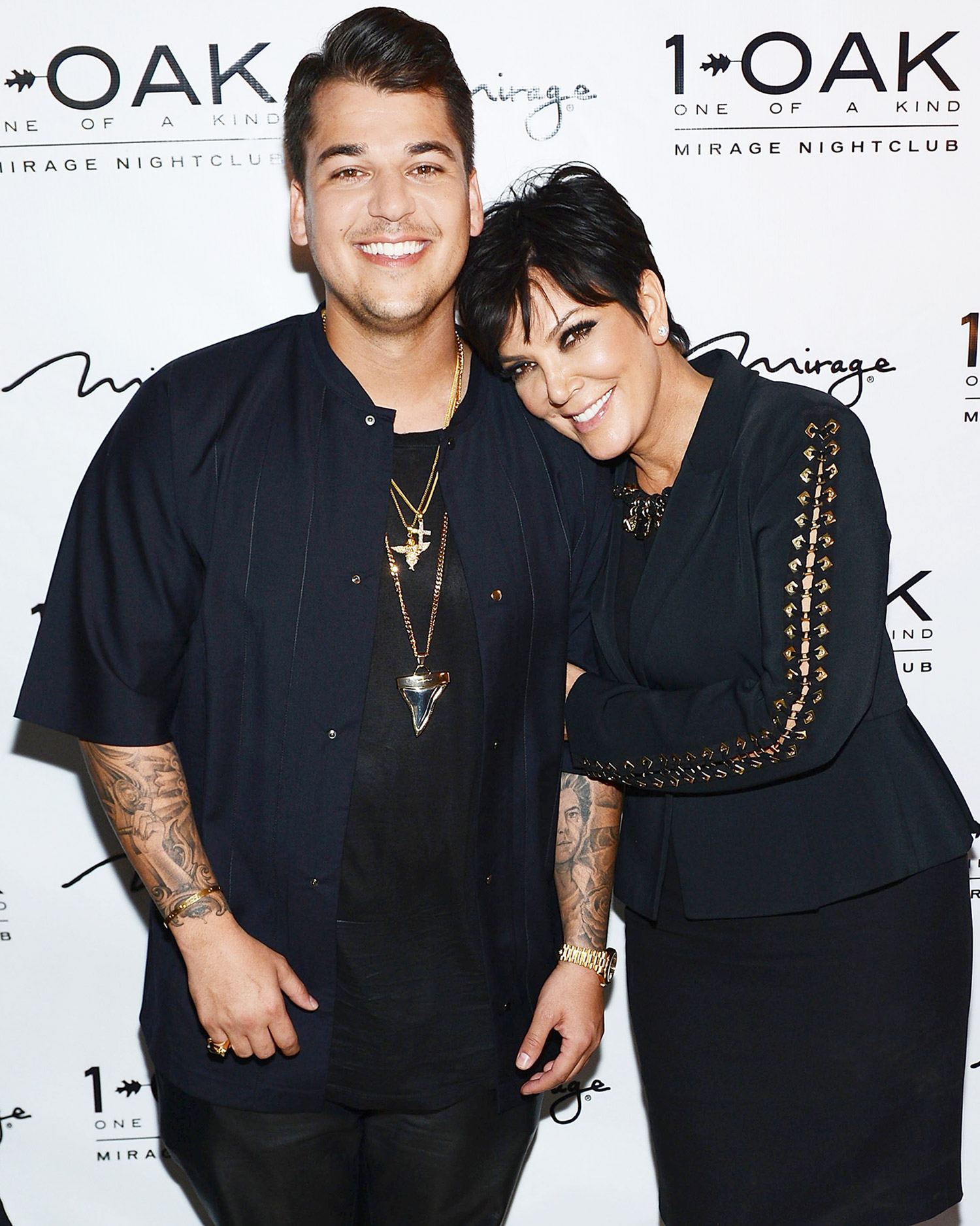Rob Kardashian and Kris Jenner