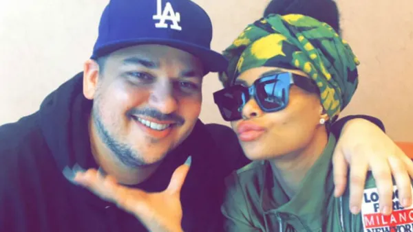 Rob Kardashian and Blac Chyna look happy on Snapchat