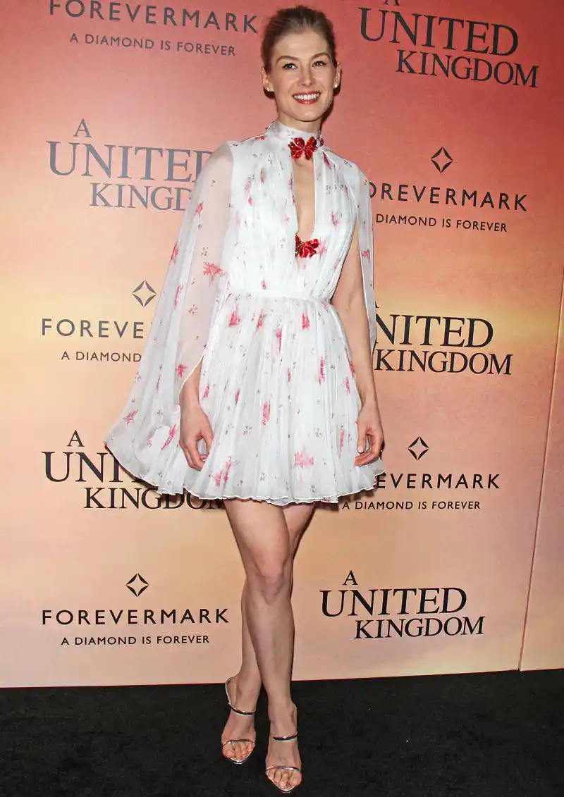 Red Carpet Giambattista Valli dress -Rosamund Pike