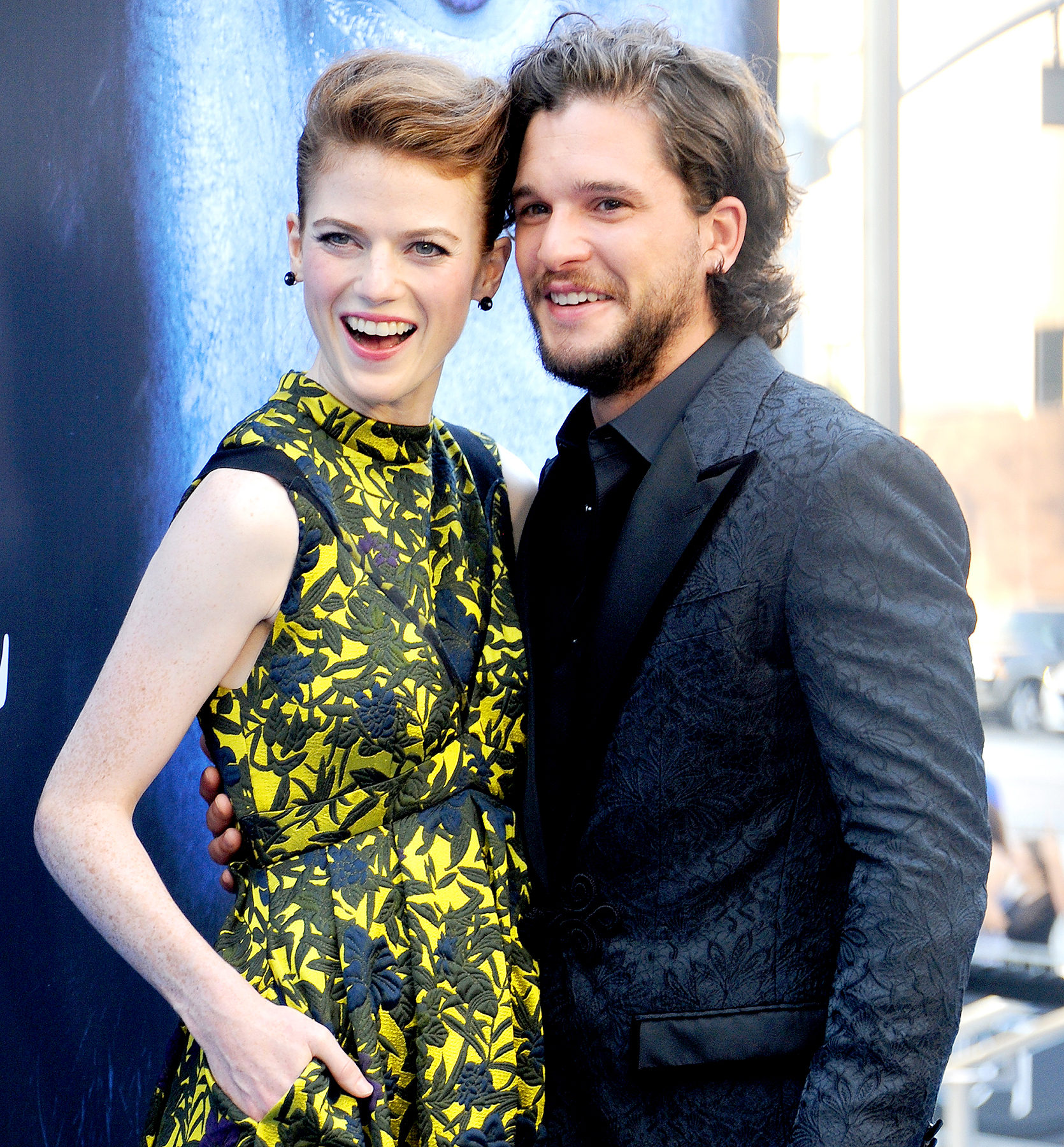 Kit Harington and Rose Leslie arrive at the premiere of HBO's "Game Of Thrones" Season 7 at Walt Disney Concert Hall on July 12, 2017 in Los Angeles, California.