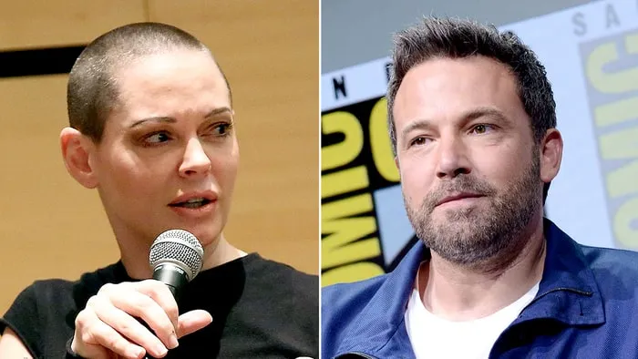 Rose McGowan and Ben Affleck