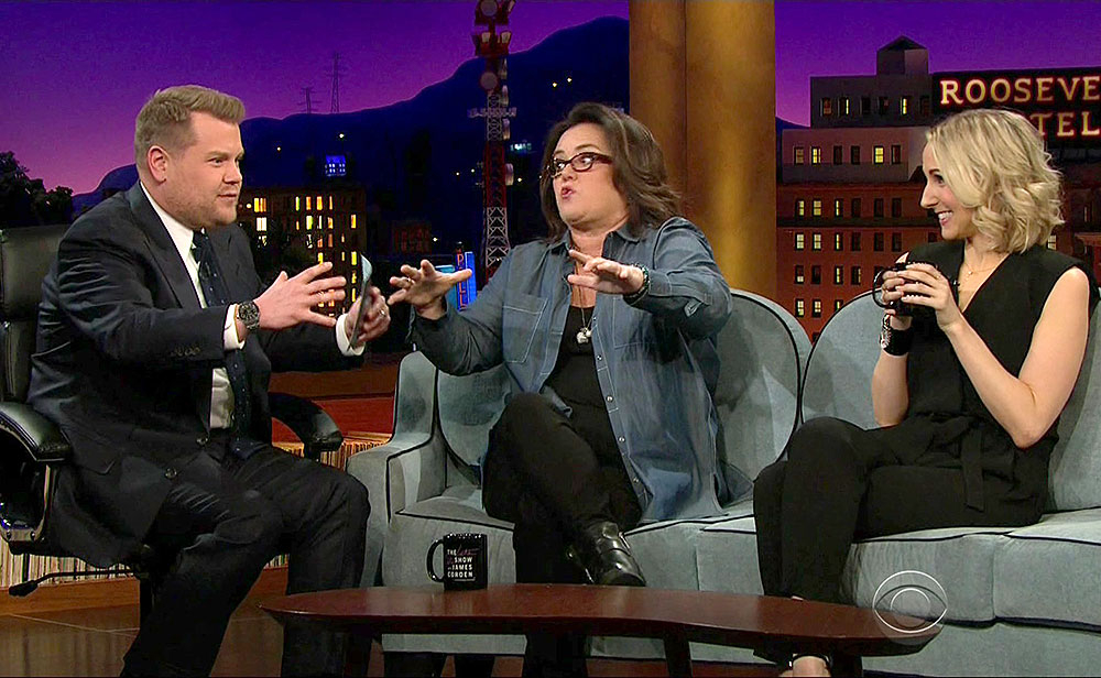 Rosie O'Donell James Corden