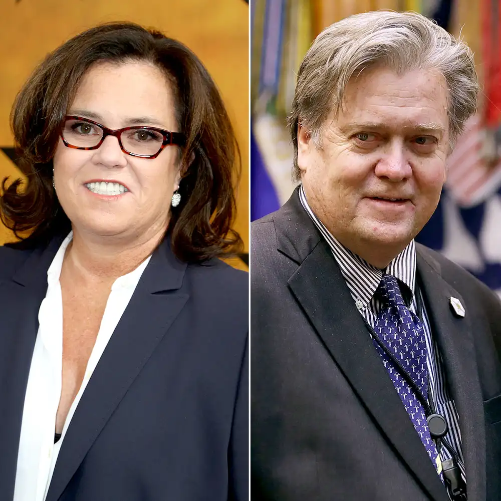 Rosie O'Donnell and Steve Bannon