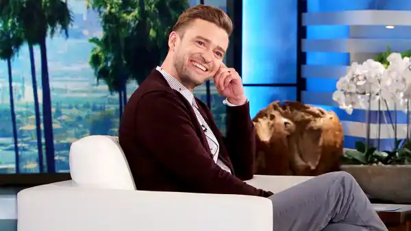 Justin Timberlake and Ellen DeGeneres