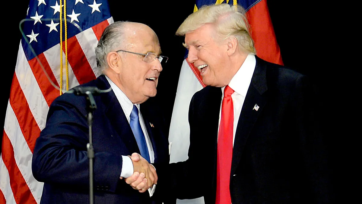Rudy Giuliani and Donald Trump