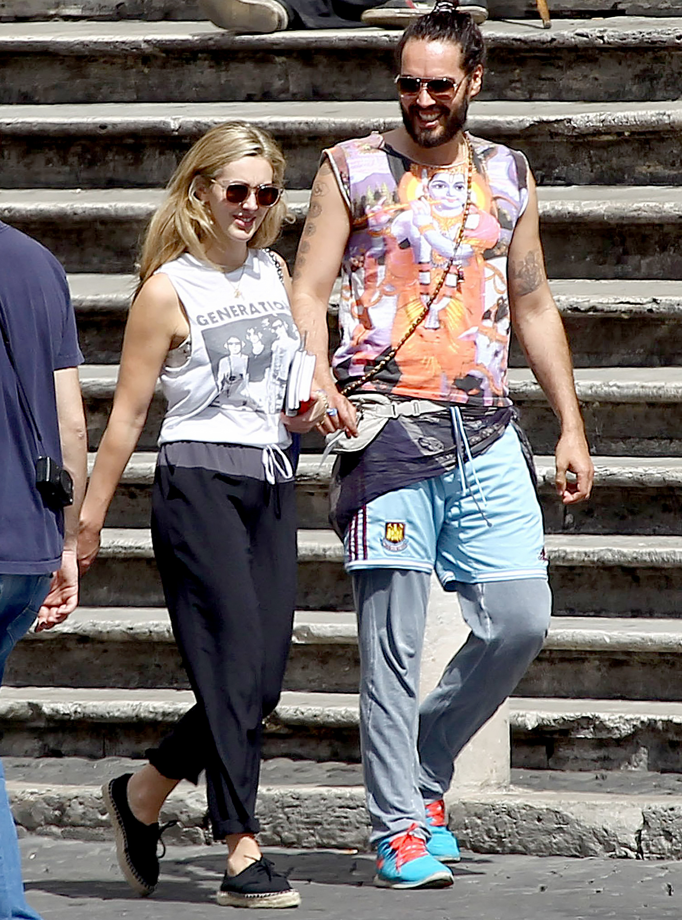 Russell Brand and girlfriend Laura Gallacher