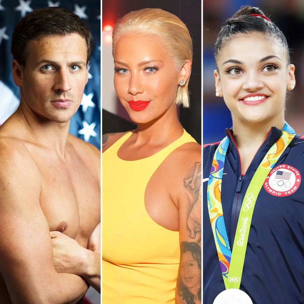 Ryan Lochte, Amber Rose and Lauren Hernandez