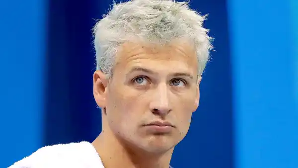 Ryan Lochte prepares before a men's 4x200-meter freestyle heat during the swimming competitions at the 2016 Summer Olympics, Tuesday, Aug. 9, 2016.
