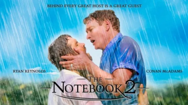 Ryan Reynolds and Conan O'Brien recreated the kiss from 'The Notebook' on Wednesday, November 2.