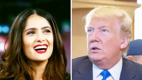 Salma Hayek and Donald Trump
