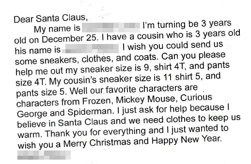 letter to Santa
