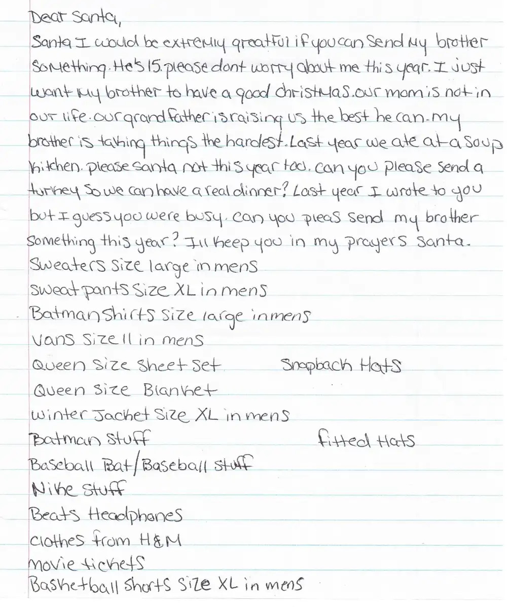 letter to Santa
