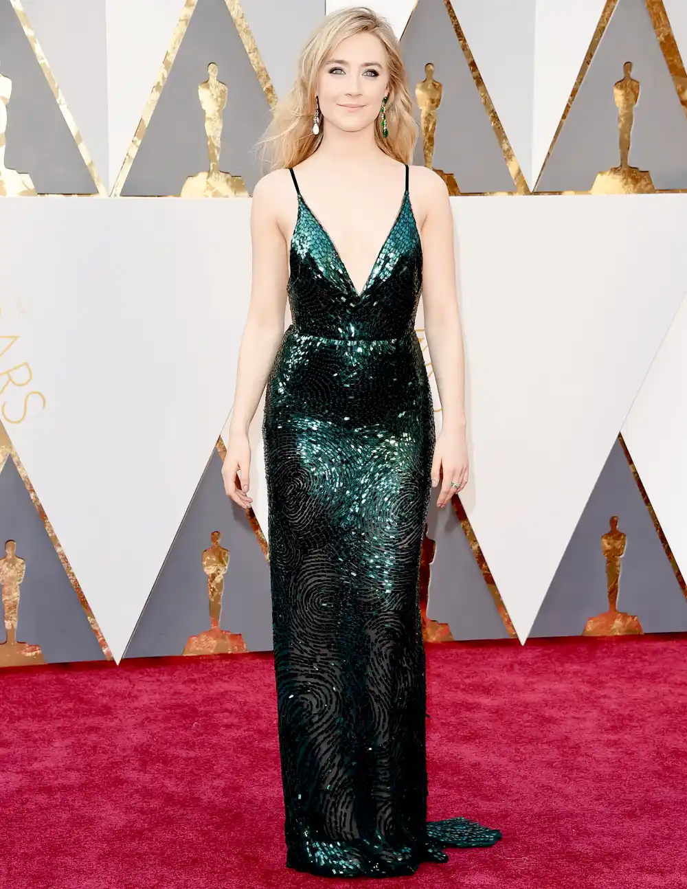 Saoirse Ronan attends the 88th annual Academy Awards.