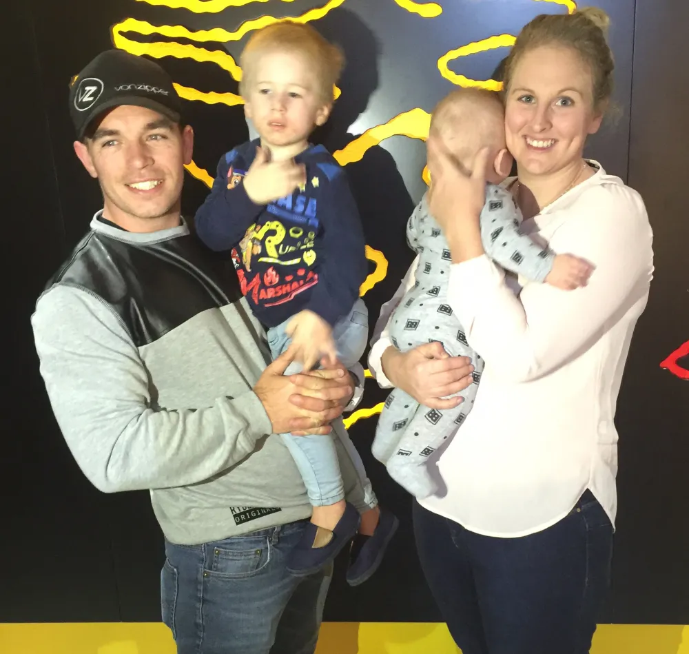 Brad, Finn, Knox, and Sarah