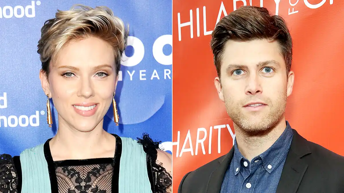 Scarlett Johansson and Colin Jost