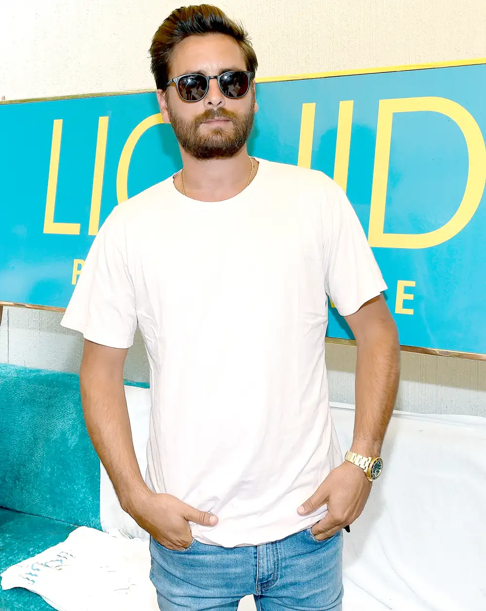 Scott Disick attends the daytime party at the LIQUID Pool Lounge at the Aria Resort & Casino on June 10, 2017 in Las Vegas, Nevada.