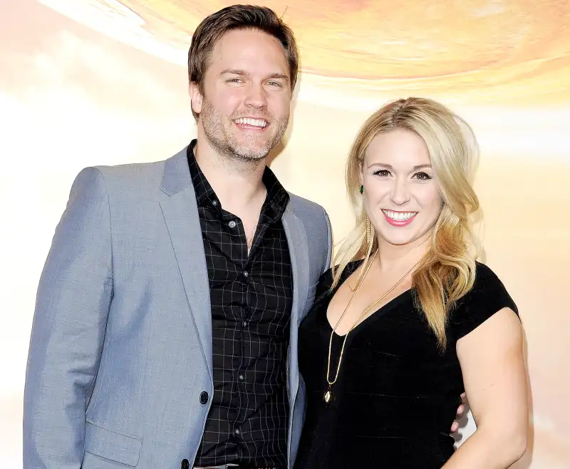 Scott Porter and Kelsey Mayfield arrive at the Los Angeles premiere of 'Jupiter Ascending' at TCL Chinese Theatre on February 2, 2015 in Hollywood, California.
