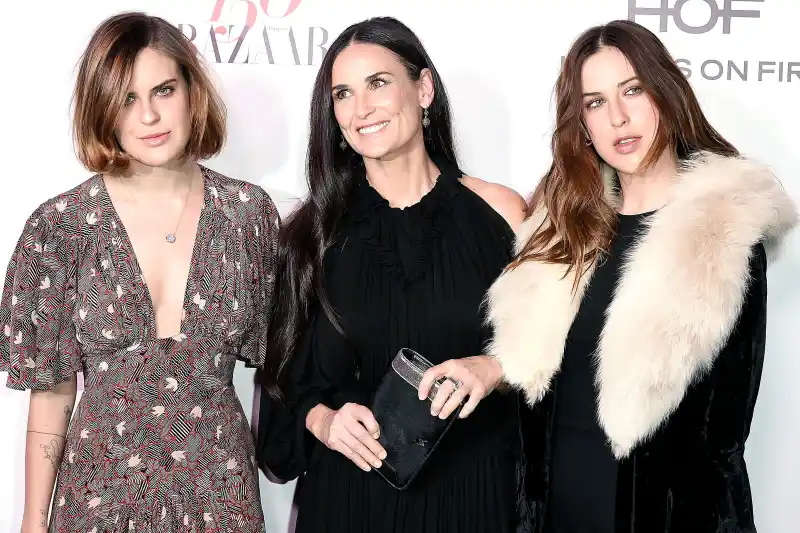 Tallulah Belle Willis, Demi Moore and Scout LaRue Willis
