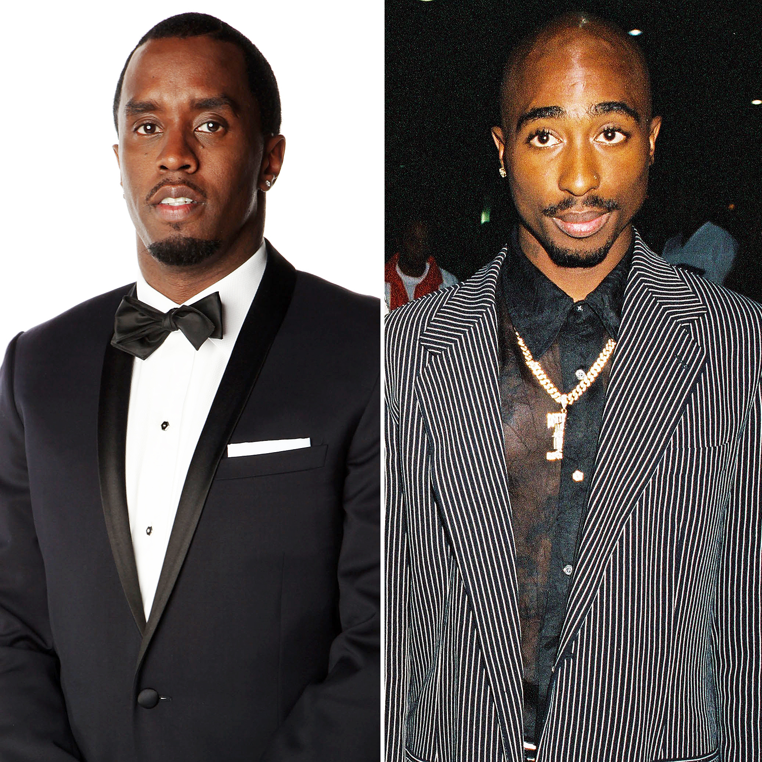 Sean 'Diddy' Combs and Tupac Shakur