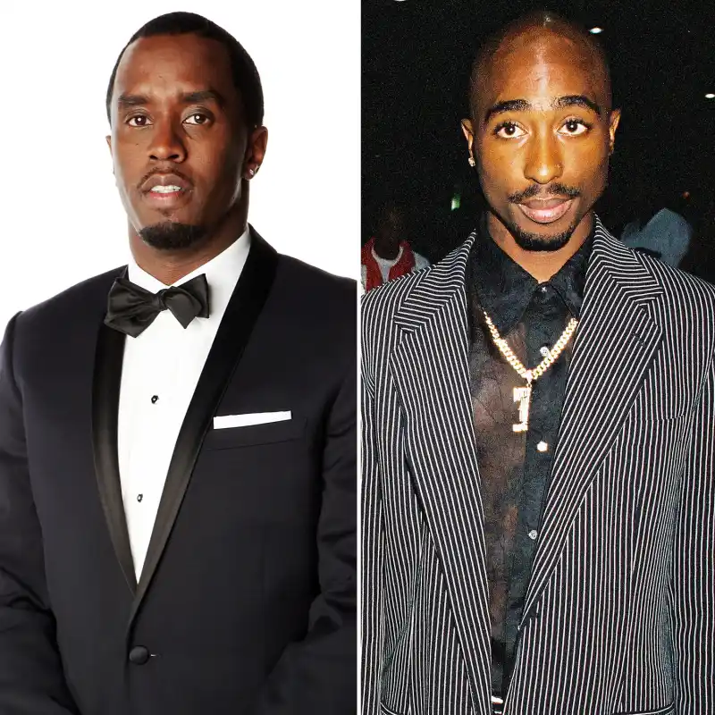 Sean 'Diddy' Combs and Tupac Shakur