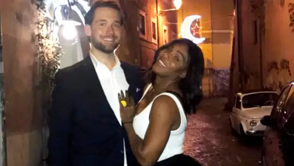 Serena Williams and Alexis Ohanian