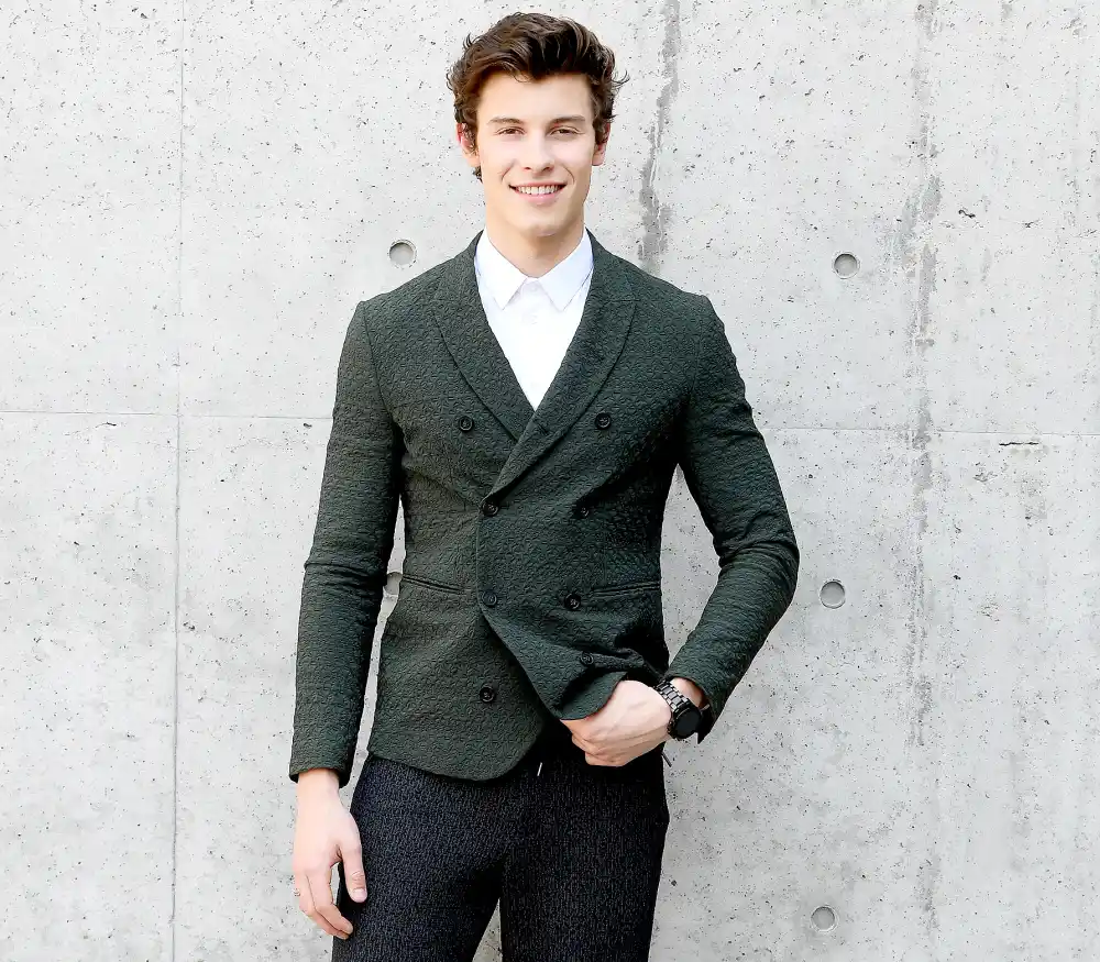 Shawn Mendes attends the Emporio Armani show during Milan Men's Fashion Week Spring/Summer 2018 on June 17, 2017 in Milan, Italy.