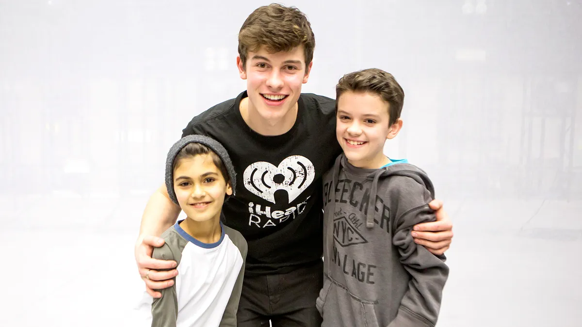 Shawn Mendes rehearsed with James Ciannello and Jordan Matalon ahead of the Garden of Dreams Talent Show.