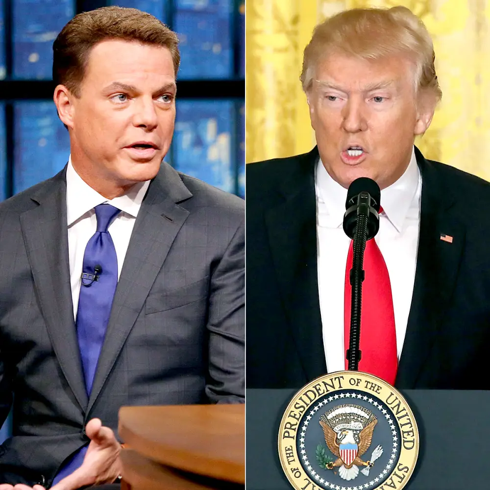 Shepard Smith and Donald Trump