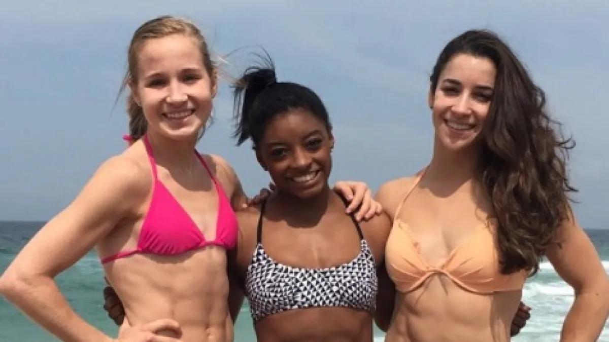Simone Biles, Aly Raisman and Madison Kocian