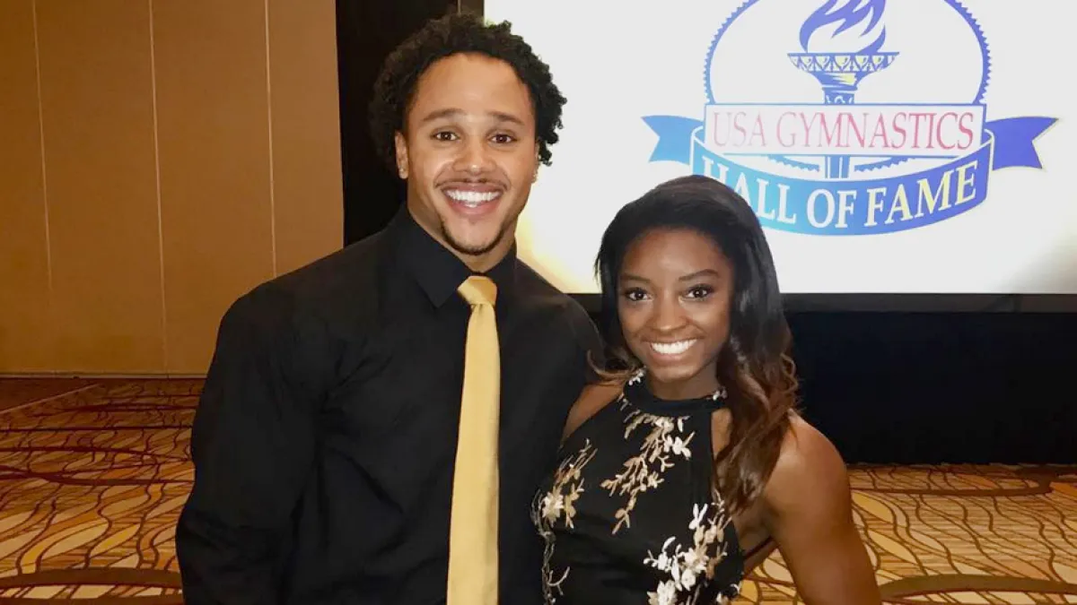 Stacey Ervin and Simone Biles