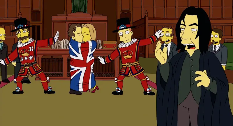 Simpsons David Bowie & Alan Rickman