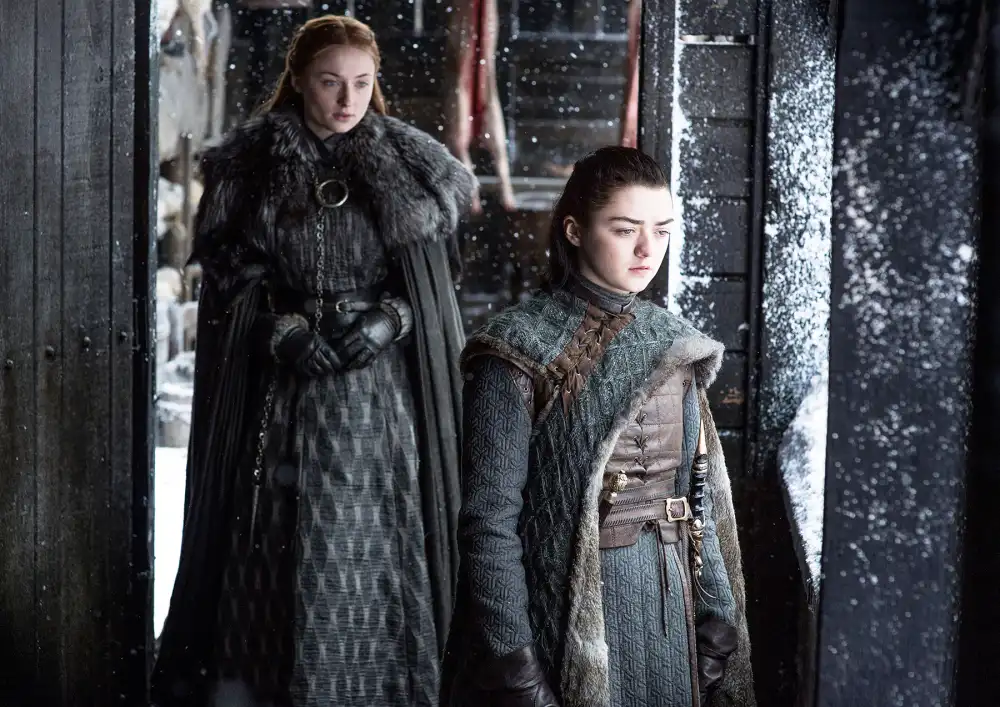 Sophie Turner Sansa Maisie Williams Arya Game of Thrones