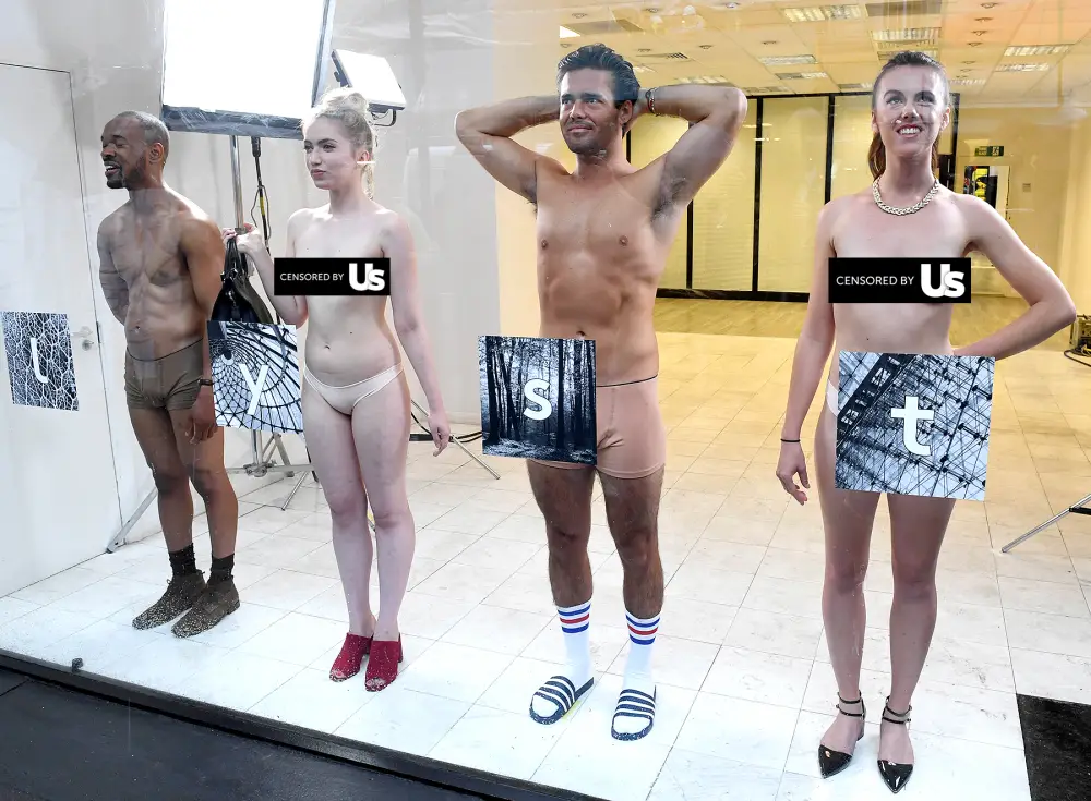 Spencer Matthews poses in a shop window to launch Lyst's augmented reality dressing experience on September 16, 2016 in London, England.