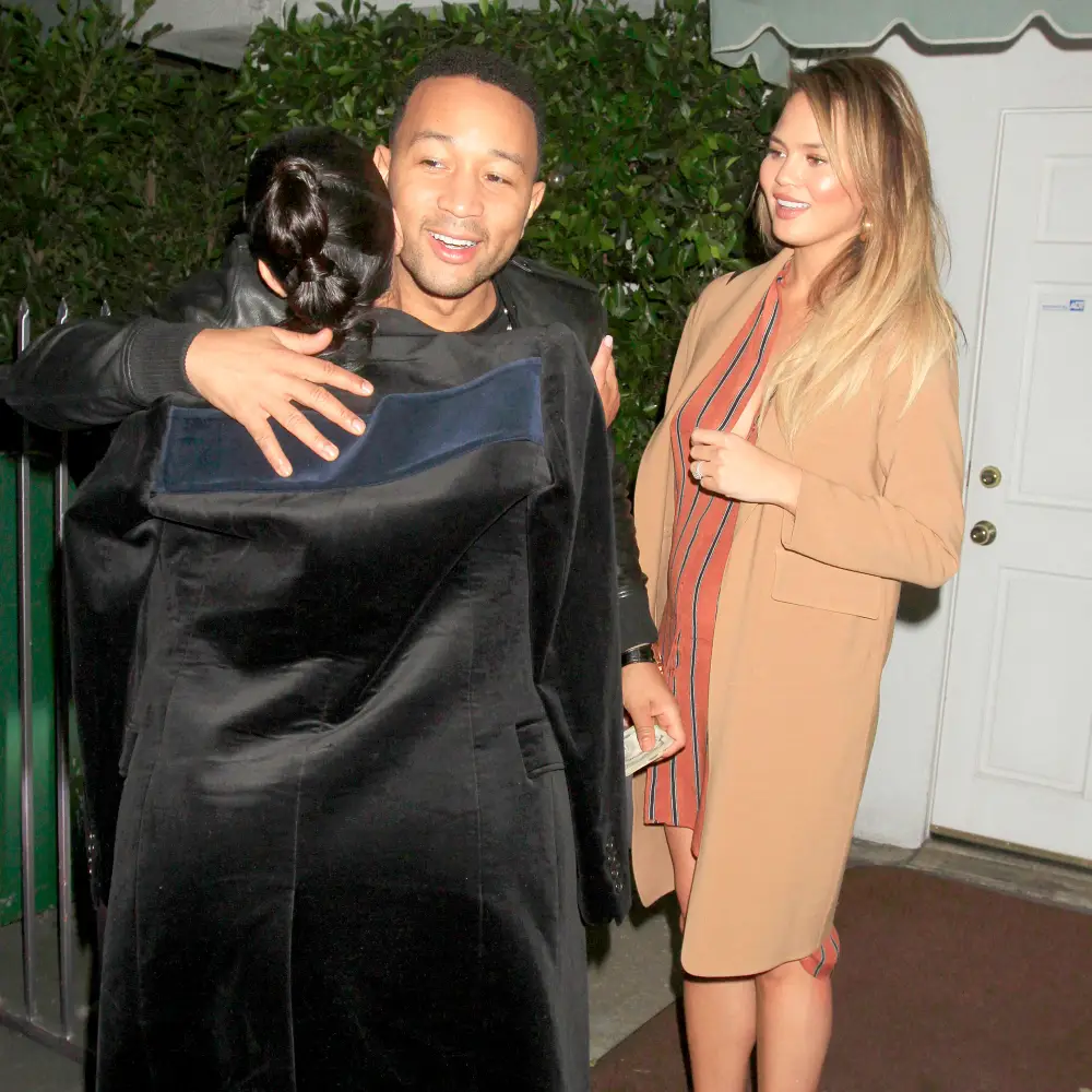 Kim Kardashian, John Legend and Chrissy Teigen