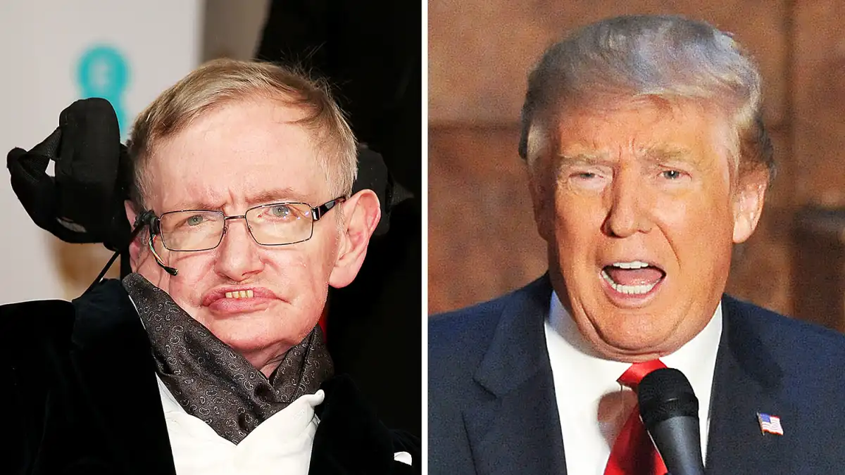 Stephen Hawking and Donald Trump