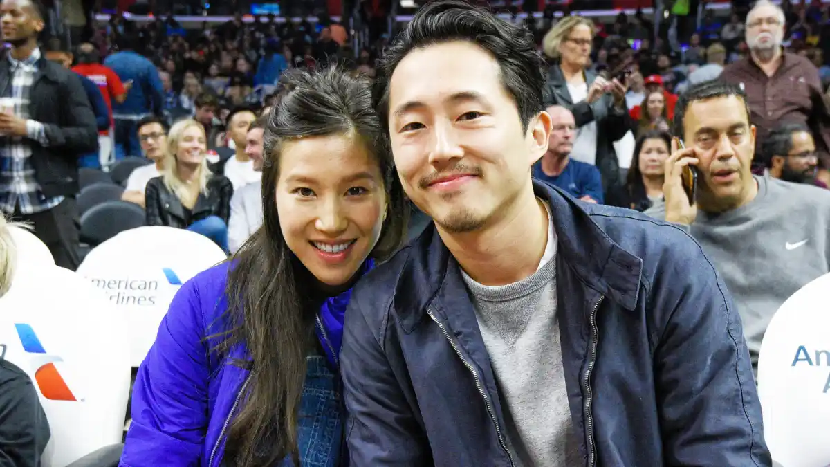 Steven Yeun and Joana Pak