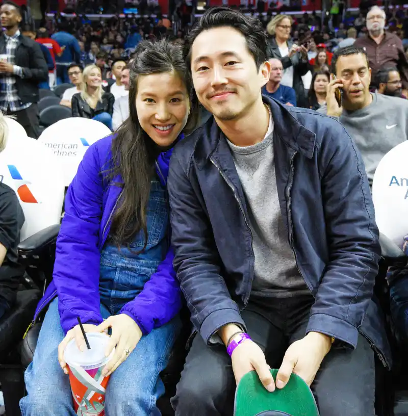 Steven Yeun and Joana Pak